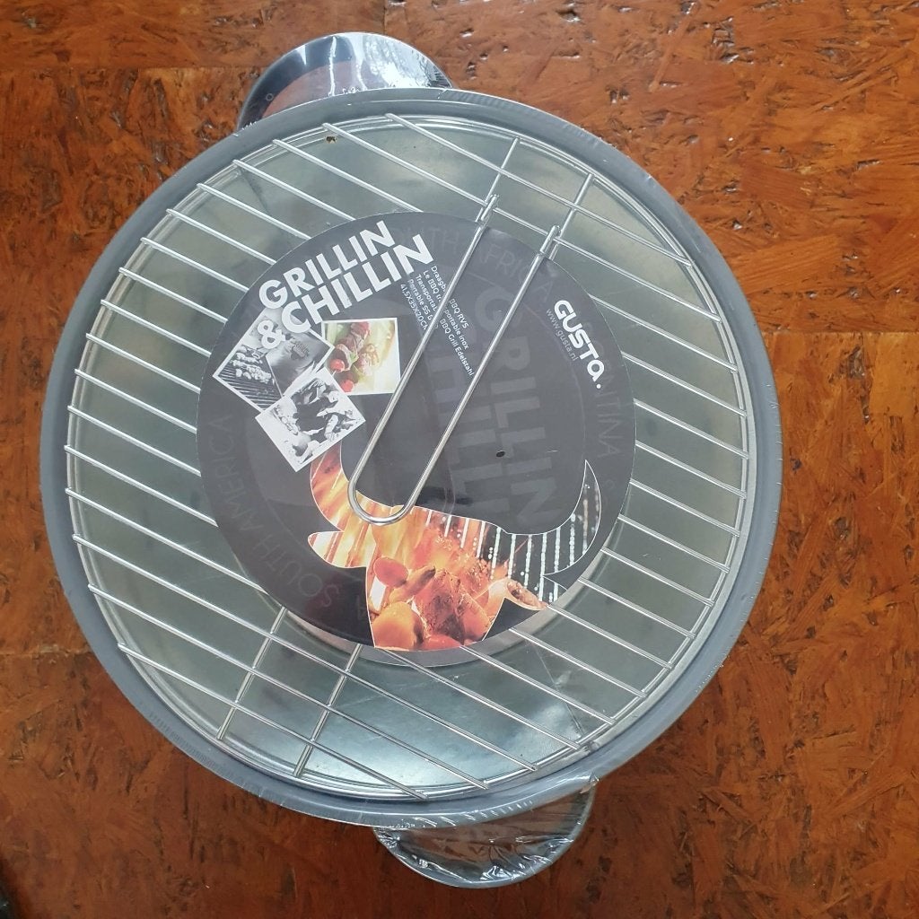 gusta grillin & chillin mini bbq barrel, Tuin en Terras, Ophalen of Verzenden, Gebruikt, Gusta Grillin&Chillin