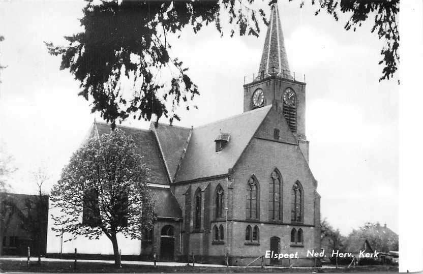 300-142-001 Elspeet Kerk, Verzenden, Voor 1920, Gelderland