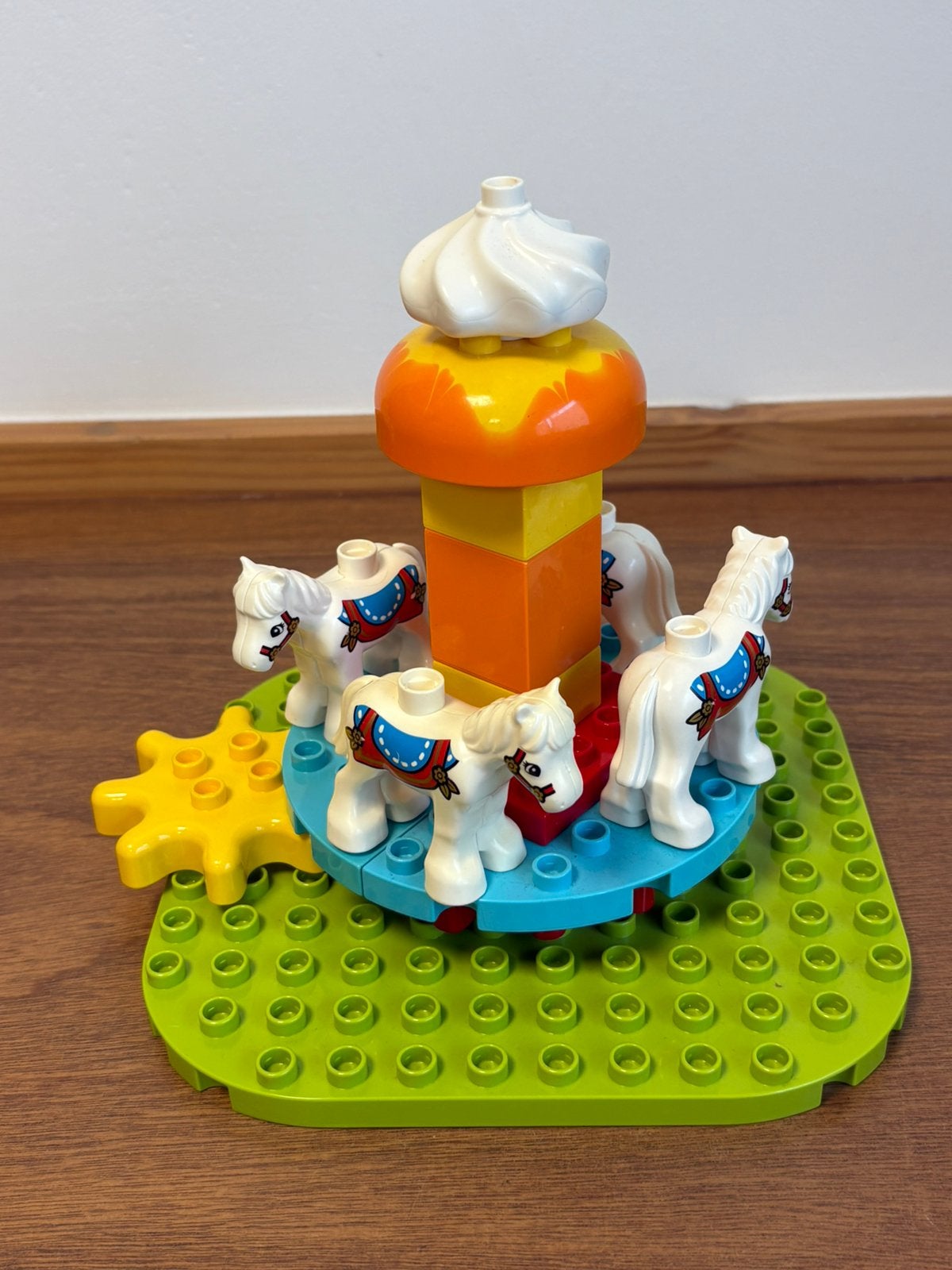 Duplo draaimolen met paardjes, Ophalen of Verzenden, Zo goed als nieuw, Complete set, Duplo
