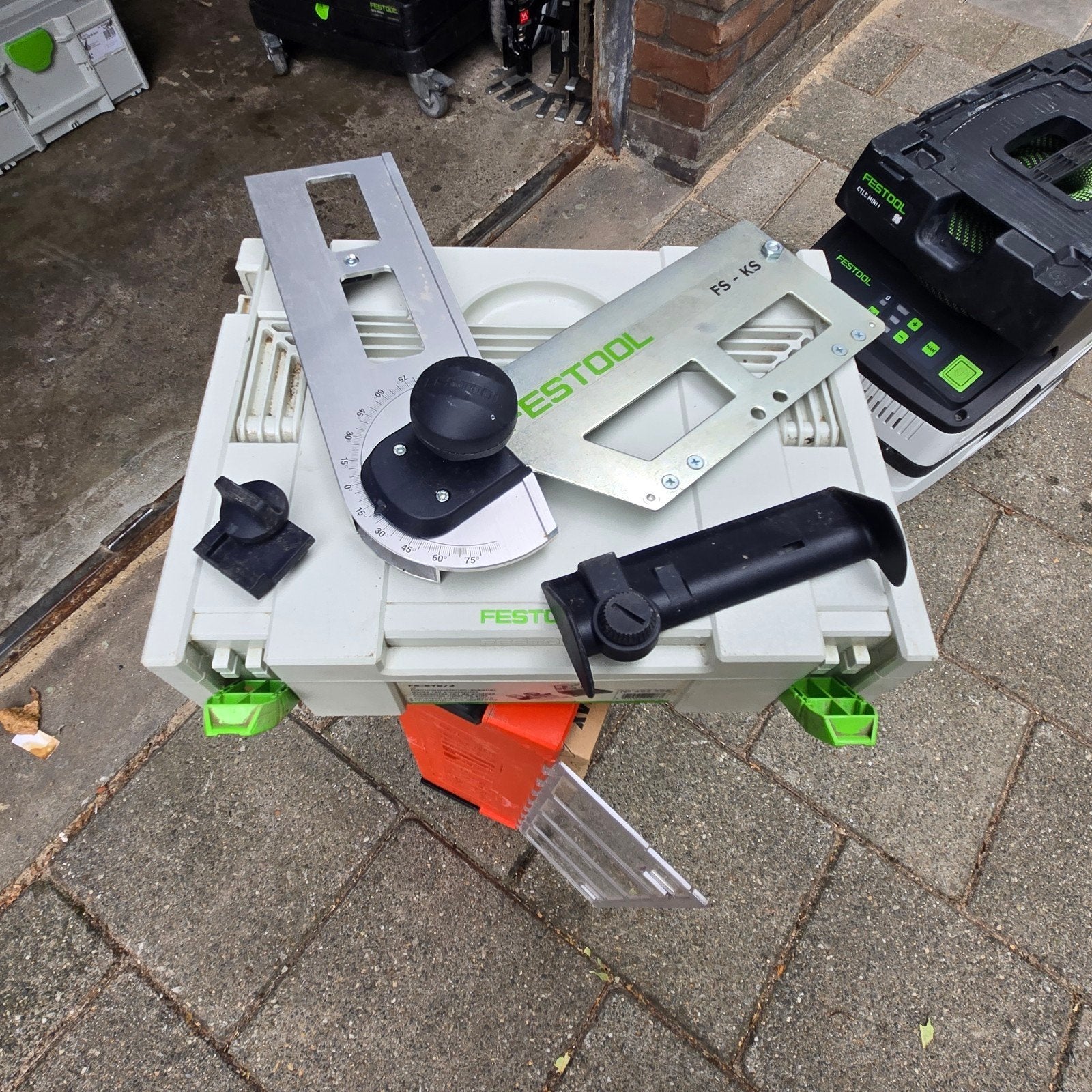 Festool FS-SYS/2 Geleiderail Accessoires Set, Ophalen, Gebruikt, Overige typen, Festool