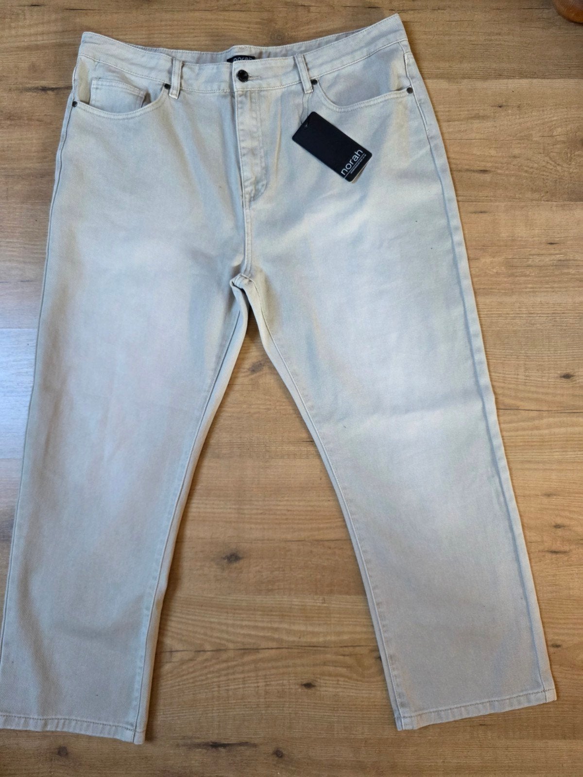 Norah broek maat 46 nieuw, Beige, Maat 46/48 (XL) of groter, Nieuw, Ophalen of Verzenden