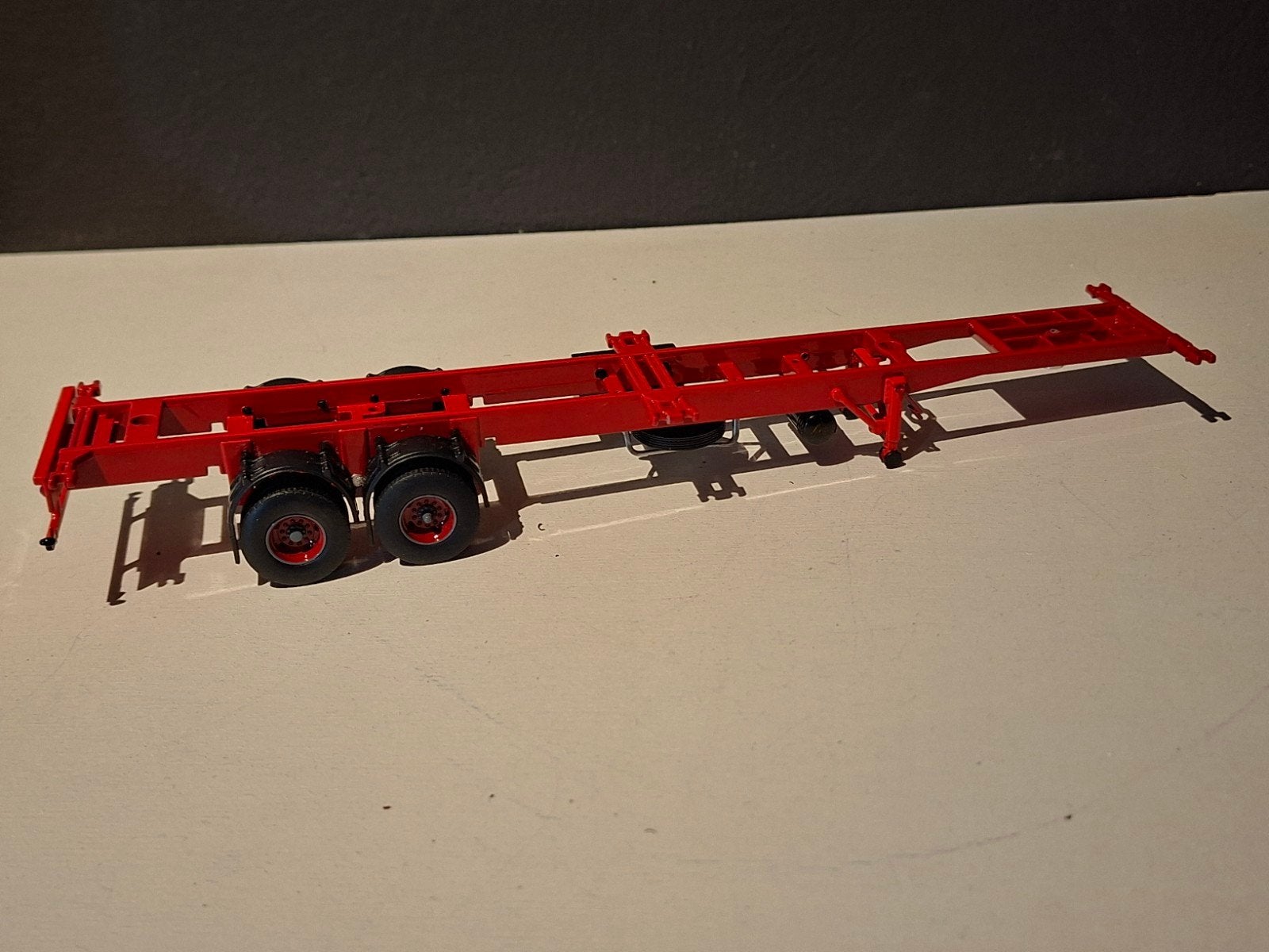 Tekno container chassis classic, Ophalen of Verzenden, Gebruikt, Bus of Vrachtwagen, Tekno