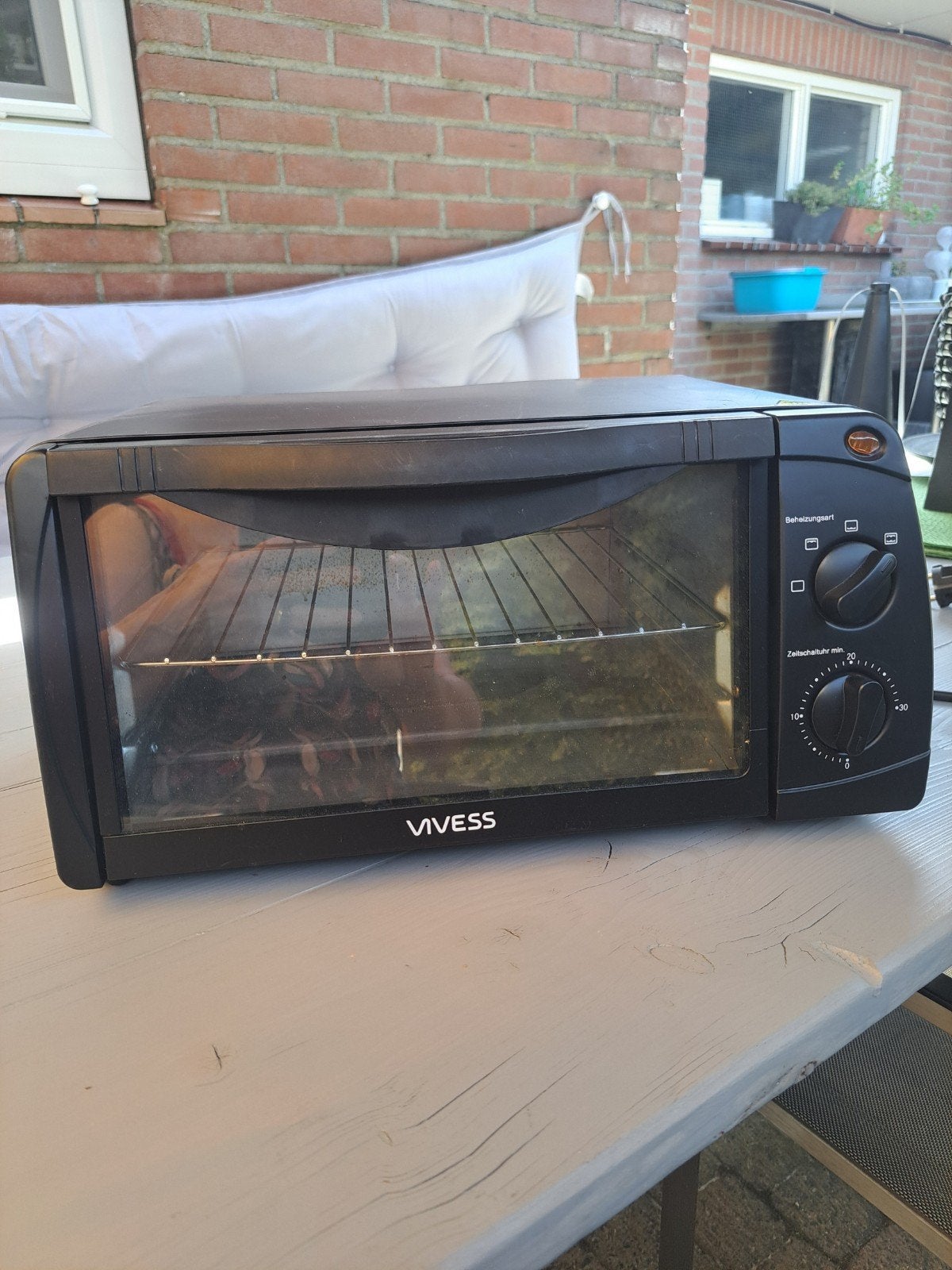Compacte Vivess mini-oven, ideaal voor camping en pizza, Witgoed en Apparatuur, Ovens, Gebruikt, Vrijstaand, Mini-oven, Overige merken