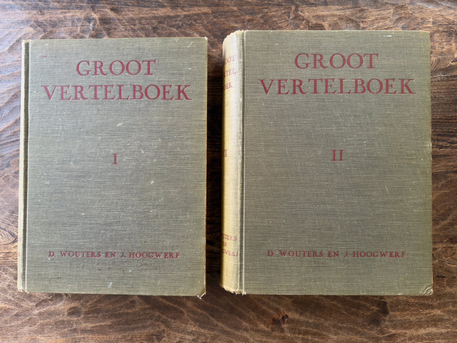 Groot Vertelboek vd Geschiedenis des Vaderlands 2 delen 1928, Antiek en Kunst, Ophalen