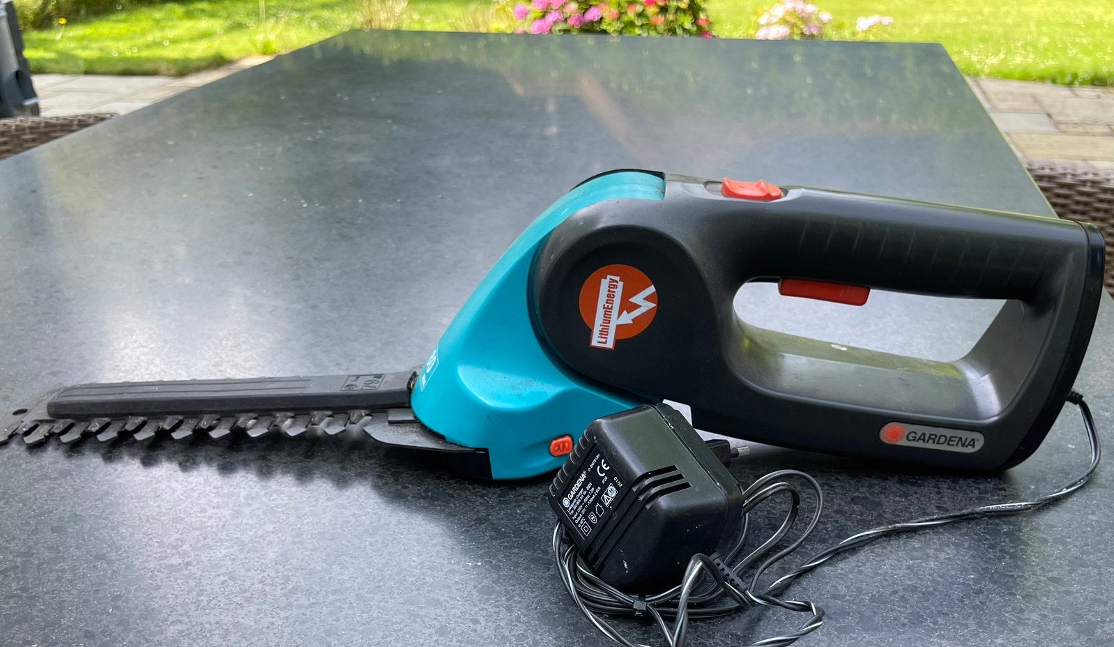 Compacte Gardena heggenschaar, Tuin en Terras, Heggenscharen, Ophalen, Gebruikt, Accu