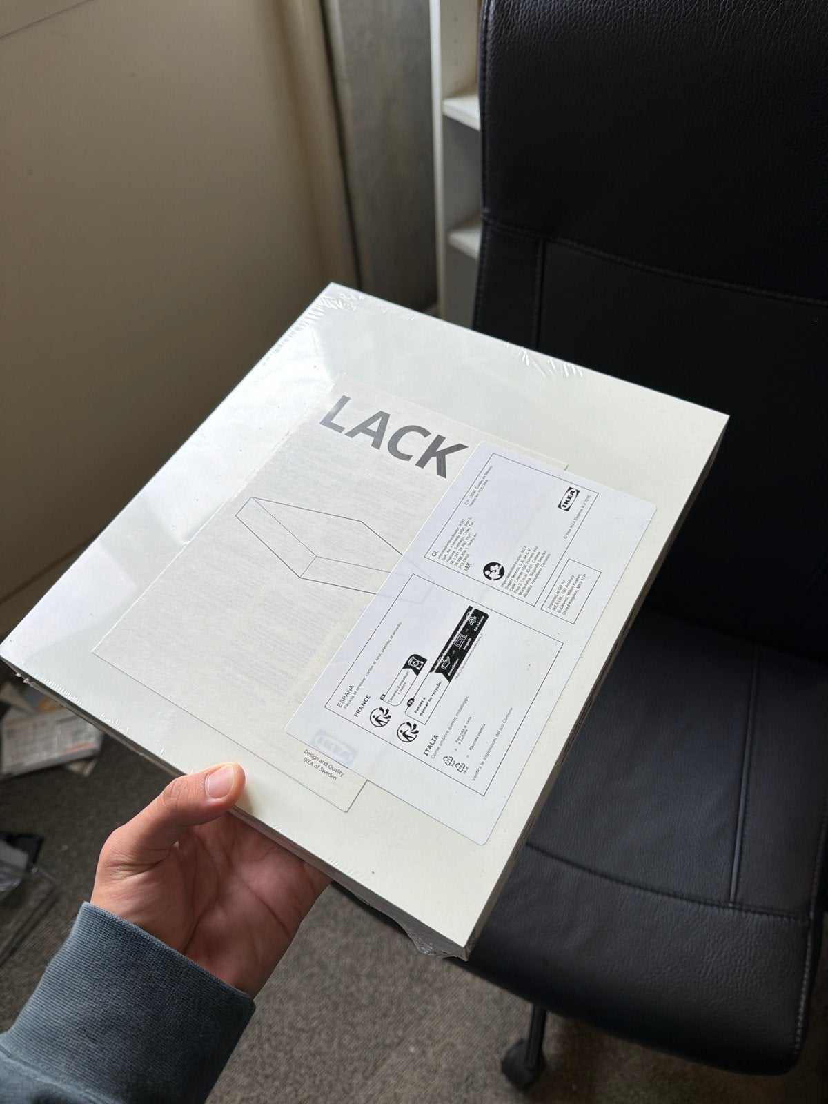IKEA LACK Wandplank wit, 30x26 cm - Nieuw in verpakking, Ophalen, Nieuw