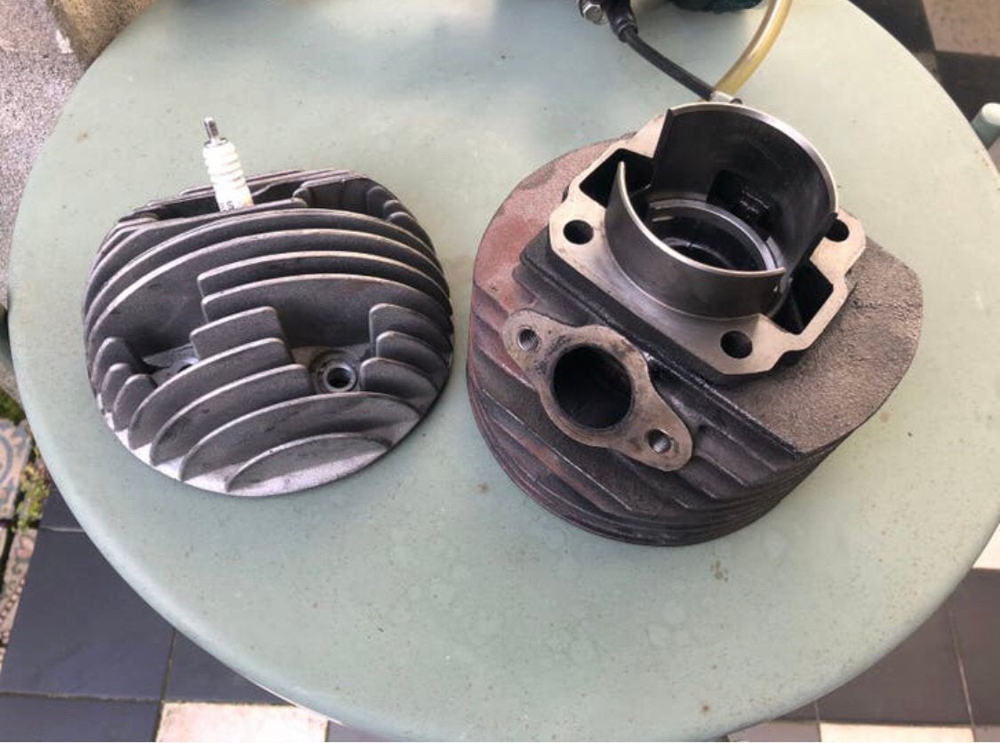 Vespa smallframe Polini race cilinder kop zuiger, Ophalen of Verzenden, Gebruikt, Cilinder