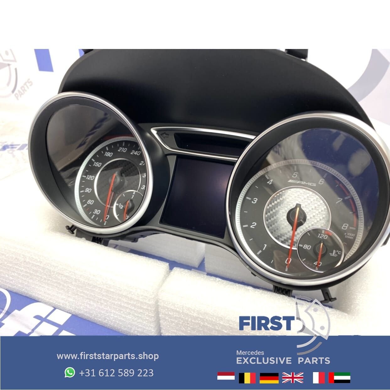 A1179007402 CLA45 AMG TELLERKLOK COMBI INSTRUMENT 2013-2018, Auto-onderdelen, Gebruikt, -, Ophalen of Verzenden, -