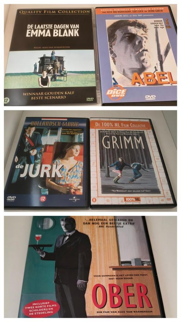 Alex van Warmerdam - 5 Film Klassiekers 5DVD's samen, Ophalen, Zo goed als nieuw, Komedie