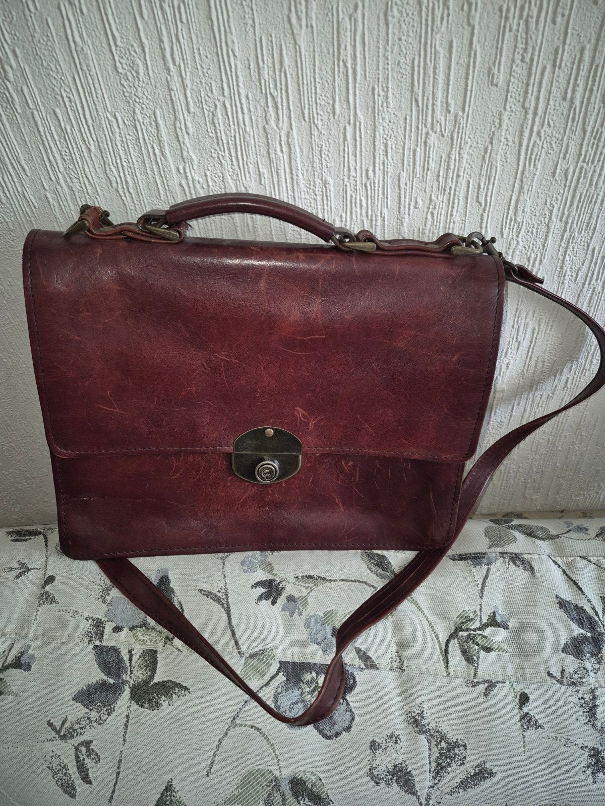 Leren tas, Ophalen, Bruin