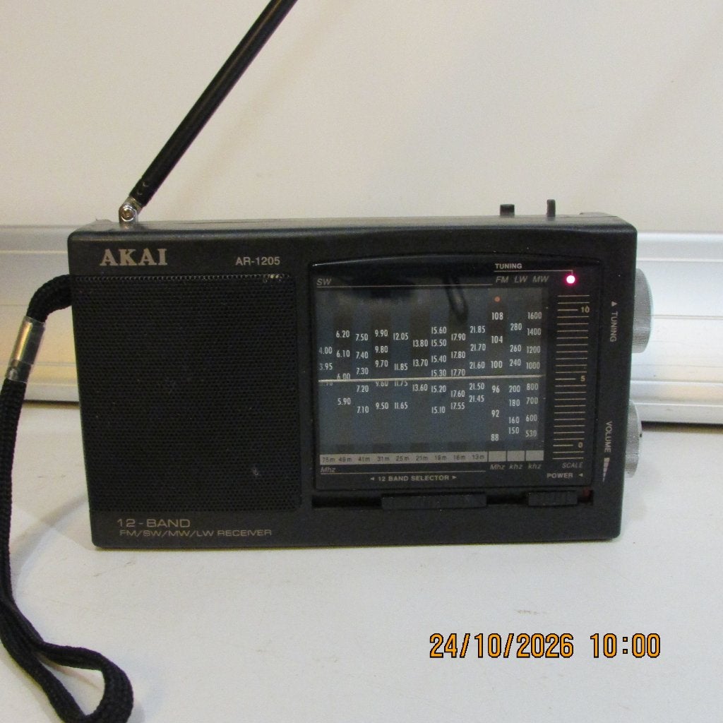 akai AR-1205 12 band radio mini (402), Ophalen of Verzenden, Gebruikt, Radio