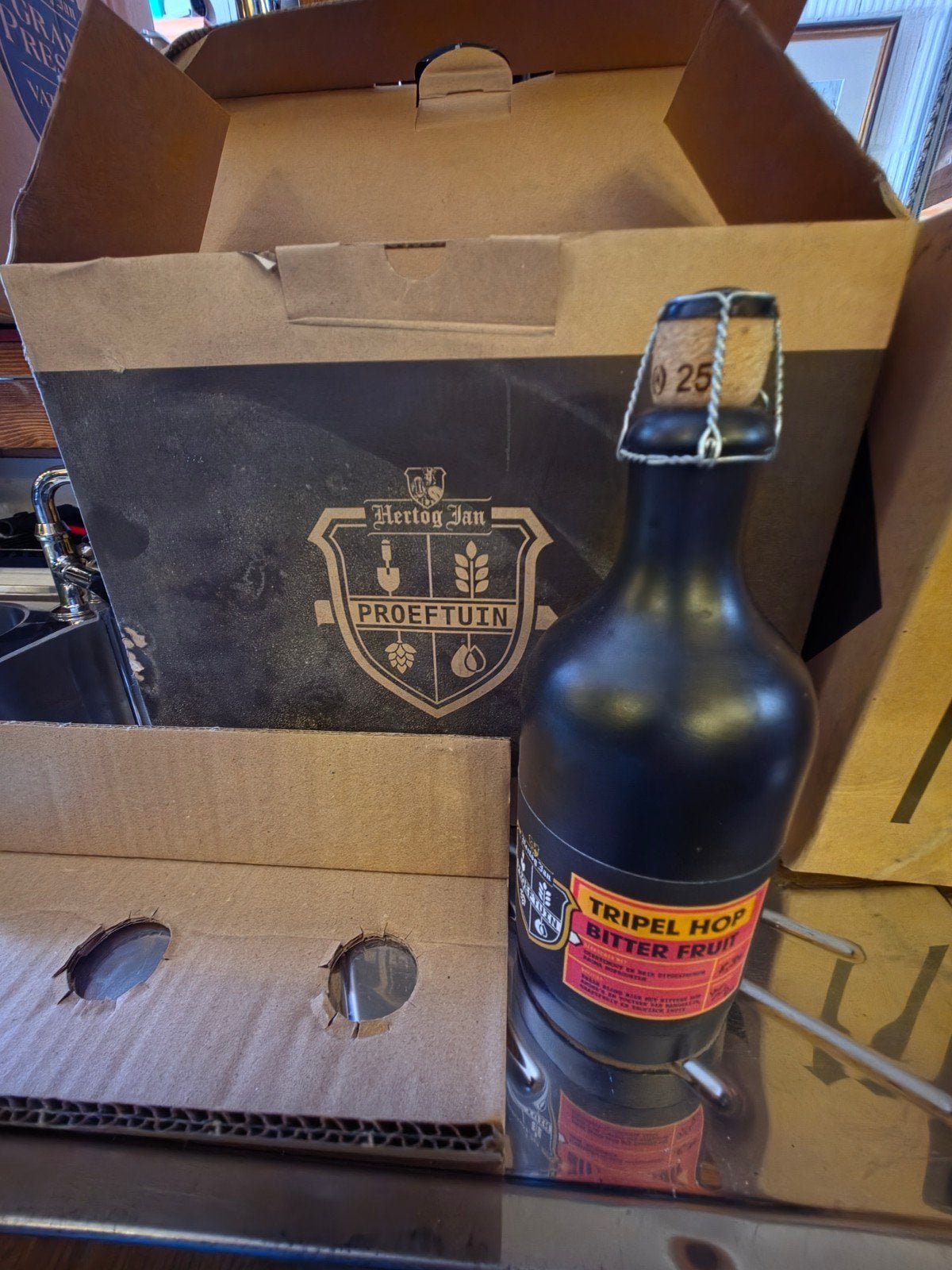 hertog jan tripel hop bitter fruif, Verzenden, Zo goed als nieuw, Hertog Jan