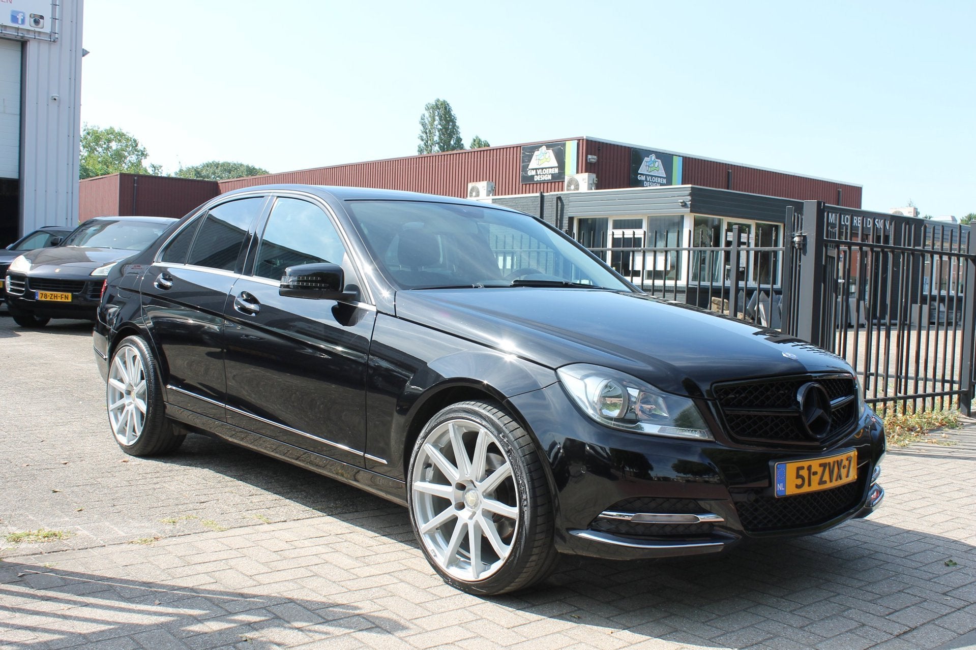Mercedes-Benz C-klasse 180 Bns Class Avantgarde Facelift Nav, Euro 5, Achterwielaandrijving, Zwart, Leder en Stof