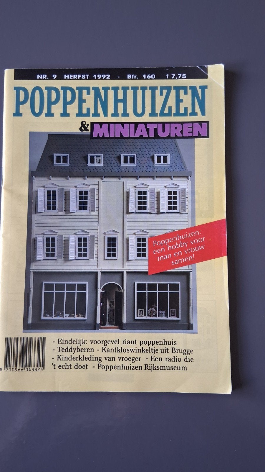 Poppenhuis & Miniaturen Tijdschrift - Herfst 1992, Ophalen of Verzenden, Gebruikt, Poppenhuis