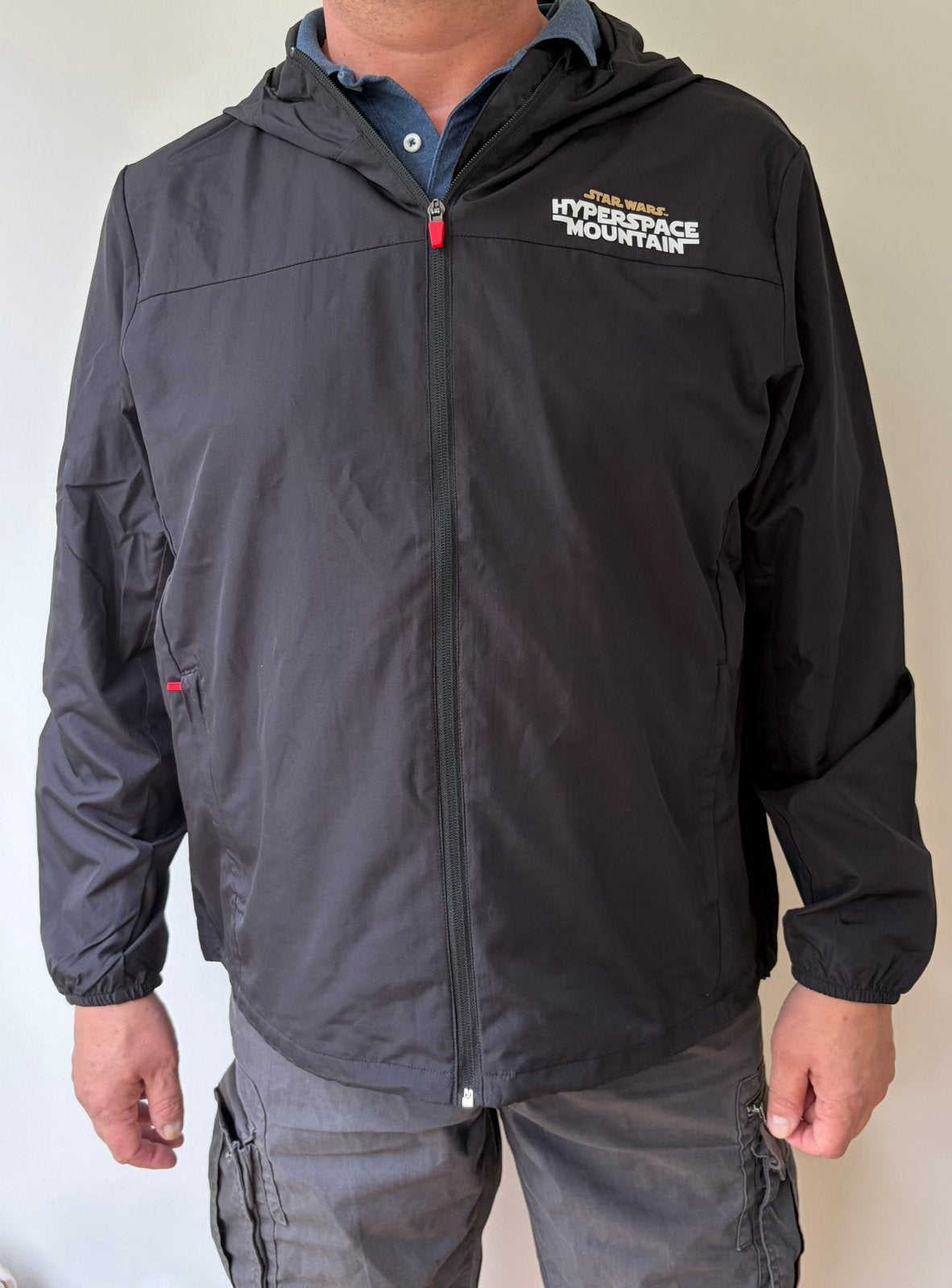 Disney star wars hyperspace mountain regenjas / jas, Ophalen of Verzenden, Nieuw, Overige maten, Zwart