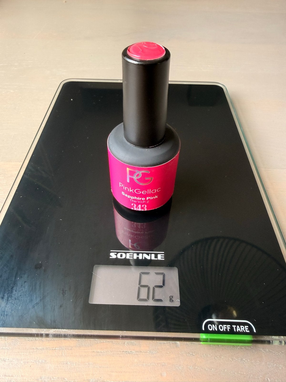 Pink Gellac Nagellak - Sapphire Pink (343), Ophalen of Verzenden, Zo goed als nieuw, Overige typen