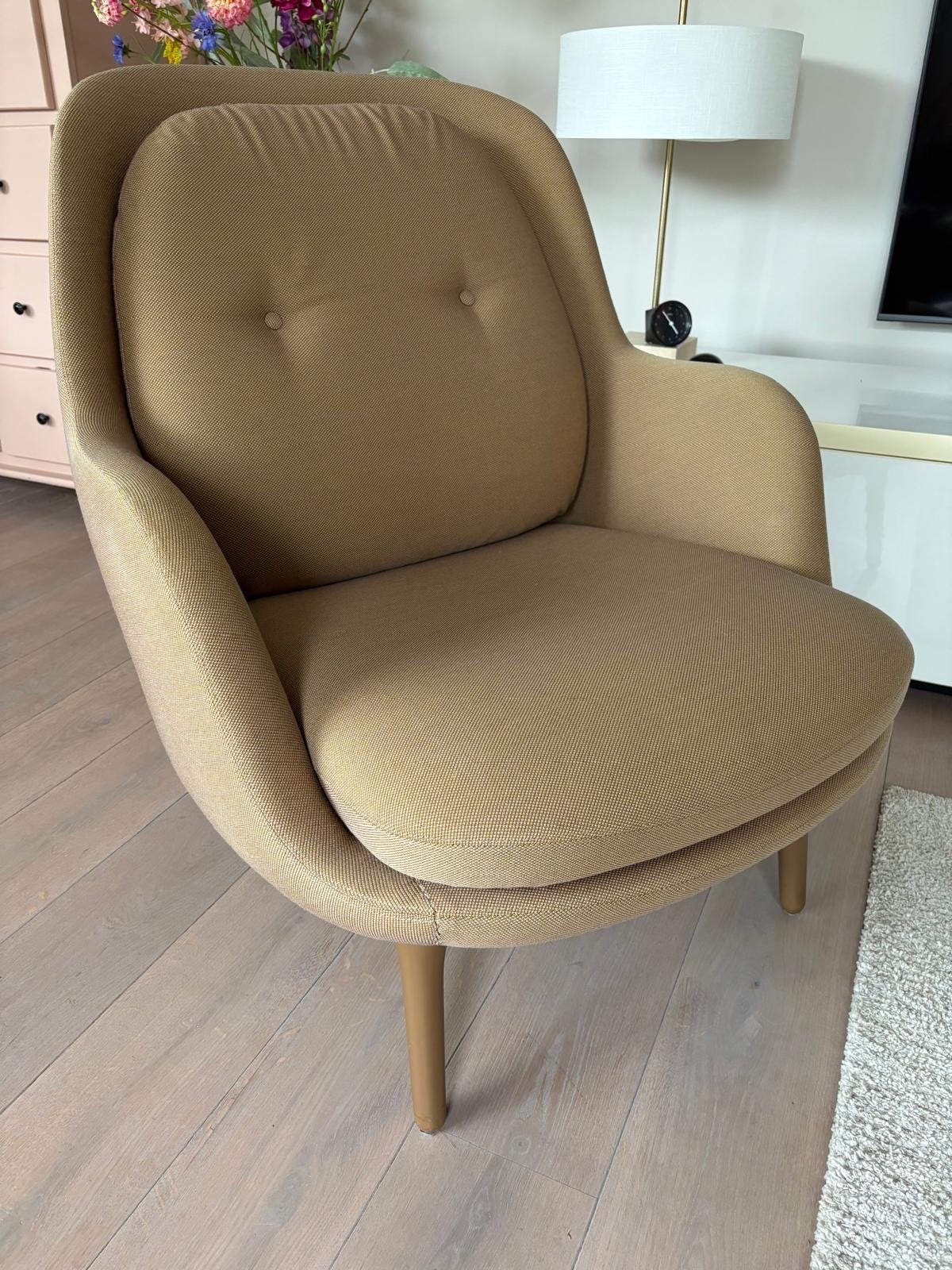 Fritz Hansen FRI fauteuil - Zo goed als nieuw, Huis en Inrichting, Ophalen, Zo goed als nieuw, Stof, 75 tot 100 cm