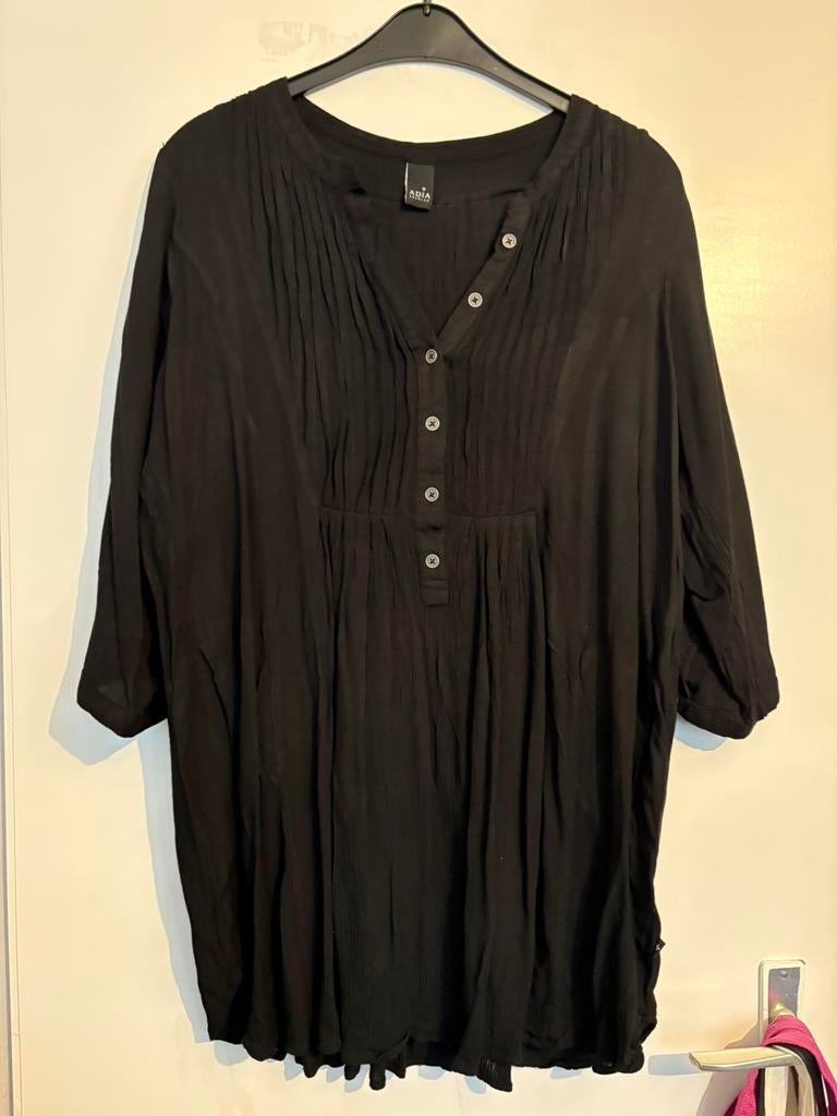 Adia zwarte nieuwe blouse, maat S ( maar valt groot!), Ophalen of Verzenden, Zo goed als nieuw, Zwart, Blouse of Tuniek