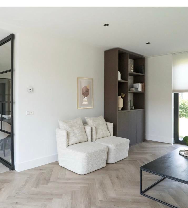 Zo goed als nieuwe Keijser en Co fauteuils (2 stuks), Huis en Inrichting, Fauteuils, Ophalen, Zo goed als nieuw, Stof, 75 tot 100 cm