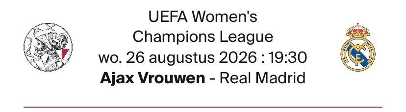 2 tickets Ajax VR -Real Madrid, Losse kaart, Twee personen, Augustus, Europa of Champions League