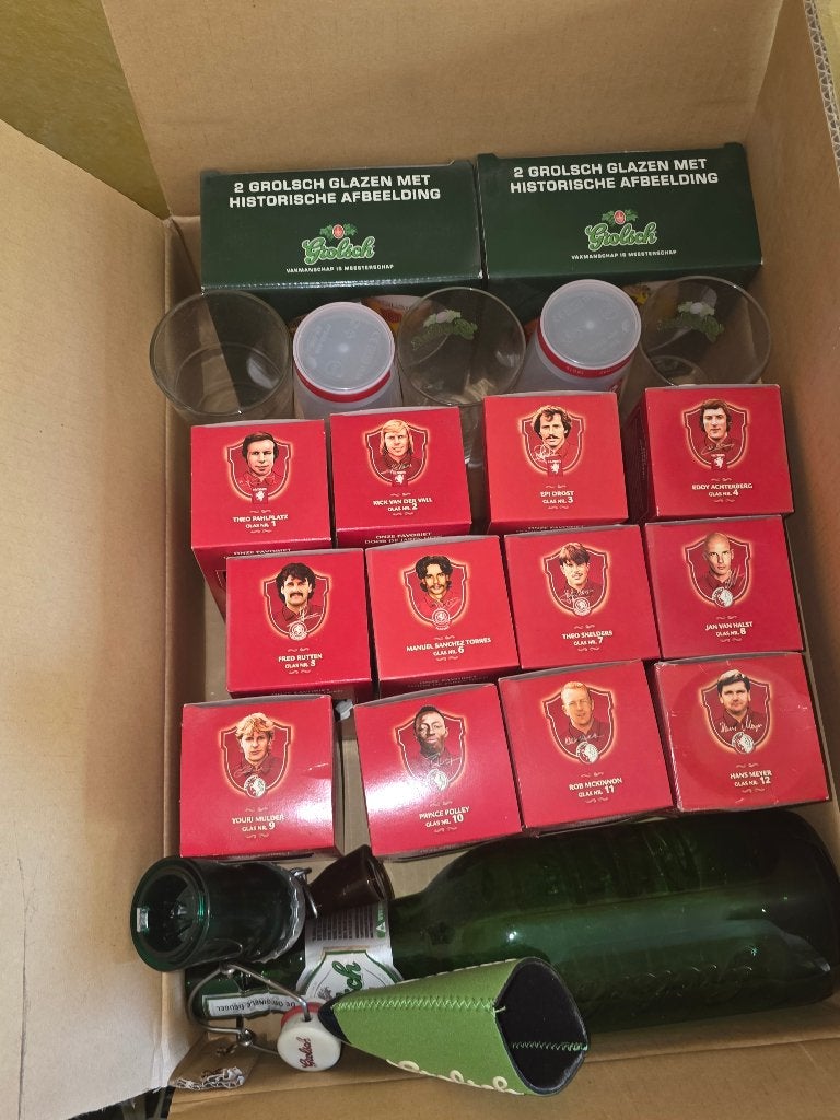 Grolsch collectie verzameling, Ophalen, Gebruikt, Glas of Glazen, Grolsch