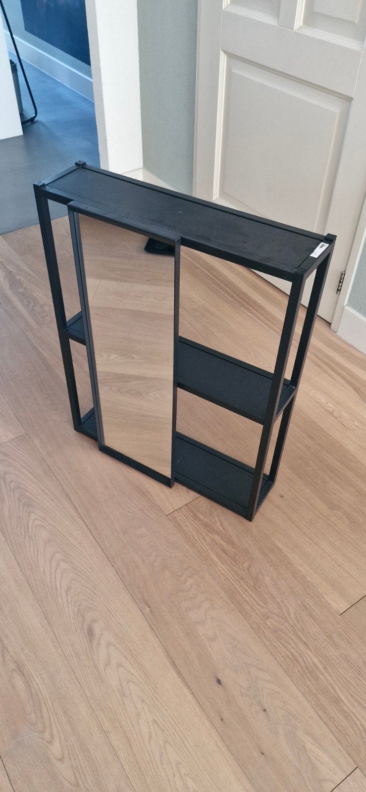 IKEA Enhet open kast met 3 planken, zwart, Ophalen of Verzenden, Zo goed als nieuw