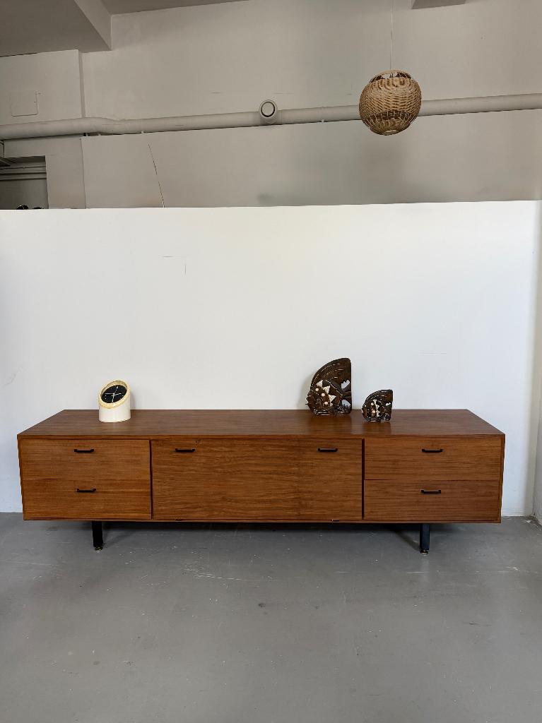 Midcentury dressoir Simpla-Lux, vintage design low board, Ophalen, Gebruikt, -, 150 tot 200 cm