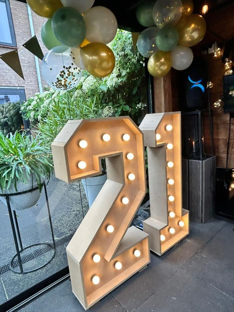 Grootste lichtletters van Nederland te huur #21, Ophalen of Verzenden, Nieuw, Verjaardag