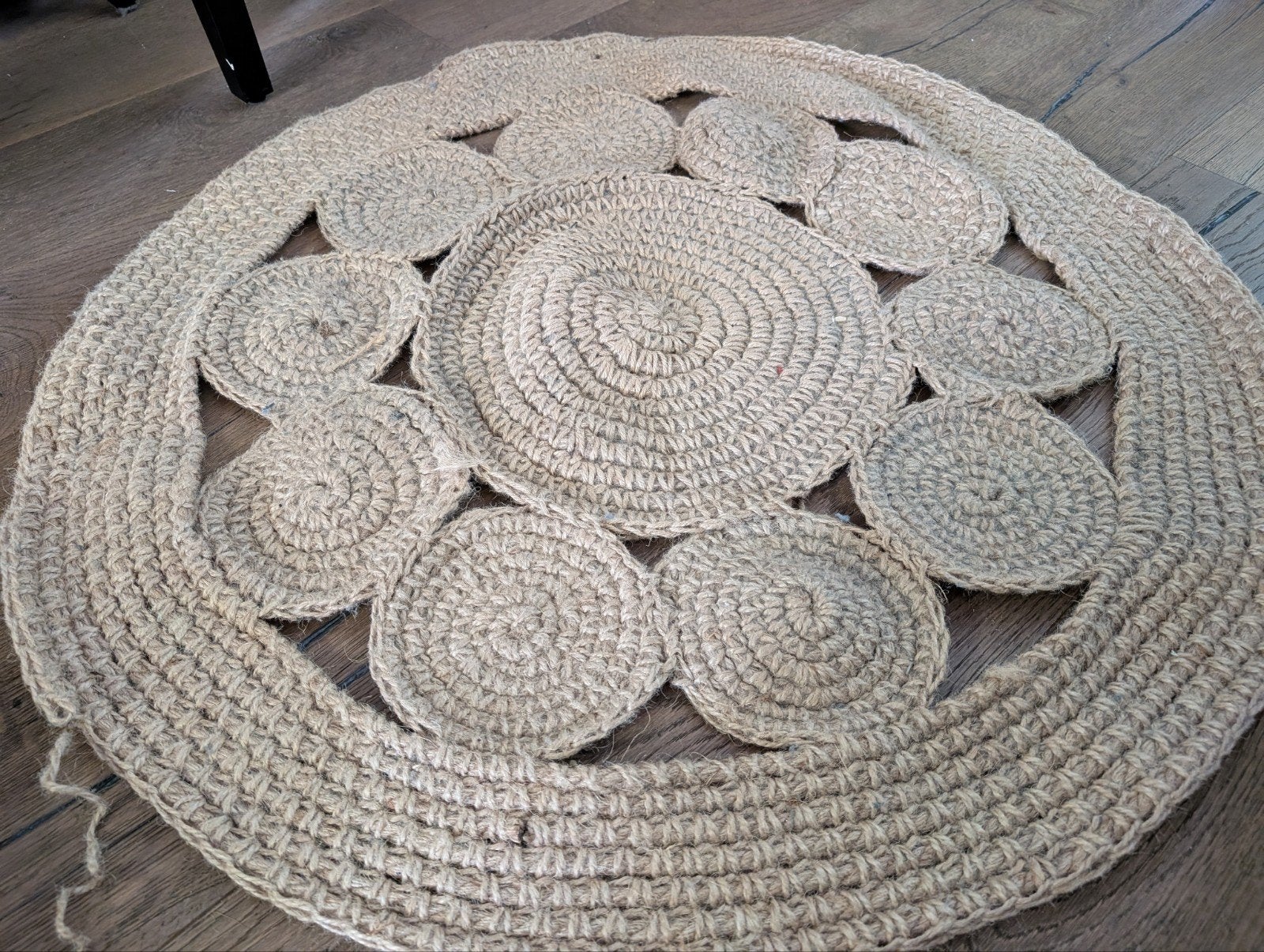 Benodigdheden voor het haken van en/of een jute kleed, Ophalen of Verzenden, Gebruikt, Haken, Naald