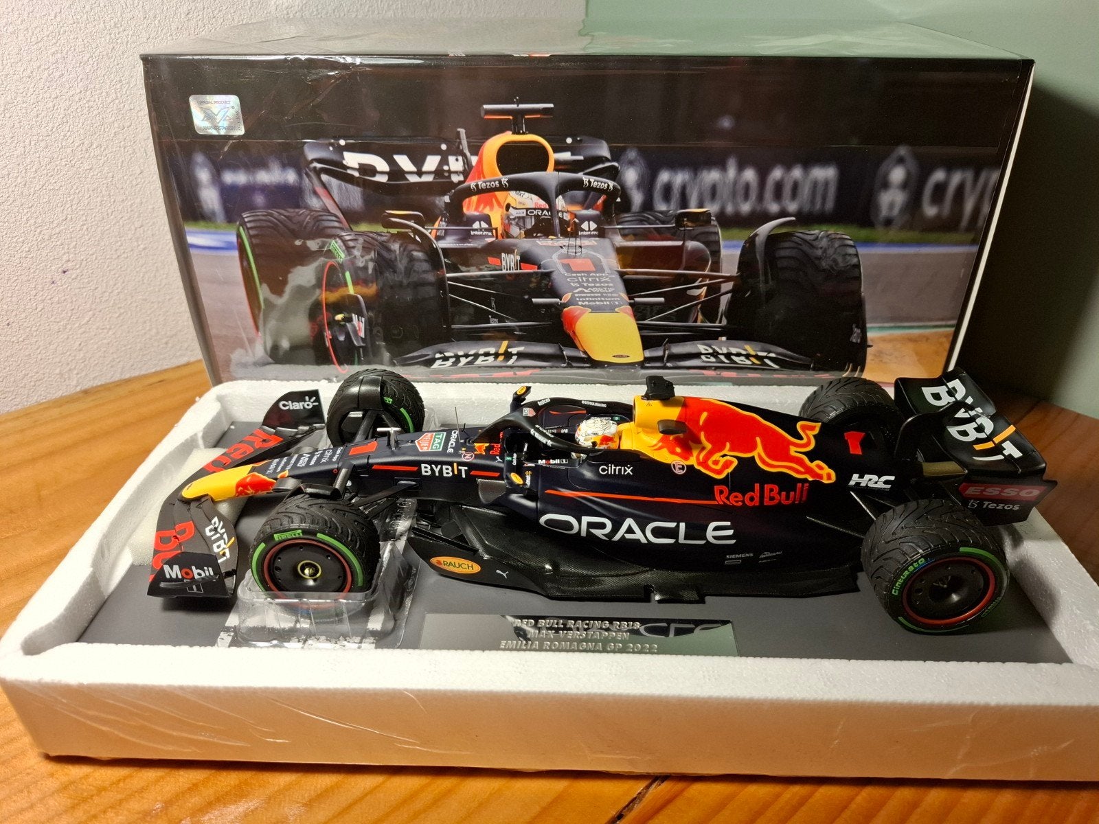 Max Verstappen Emilia Romagna GP 2022 RB18 1:18, Ophalen of Verzenden, Nieuw, Auto, MiniChamps