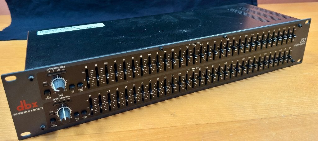 DBX 231, 2x 31 band grafische EQ, 2 HE 19-inch, Muziek en Instrumenten, Ophalen, Zo goed als nieuw, Equalizer