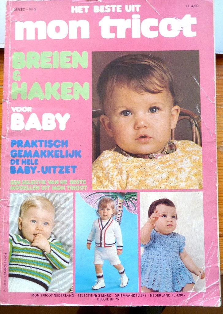 breien: 3 boeken met Baby-patronen/brei en haak voor de baby, Verzenden, Zo goed als nieuw, Breien of Haken, Patroon of Boek