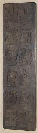 Koekplank met 12 figuren 132672, Antiek en Kunst, Antiek | Keukenbenodigdheden, Ophalen of Verzenden