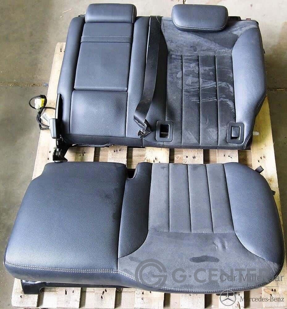 Mercedes-Benz ML-Klasse W164 Achterbank Set Zwart Leer Alcan, Auto-onderdelen, Interieur en Bekleding, Gebruikt, -, Ophalen of Verzenden