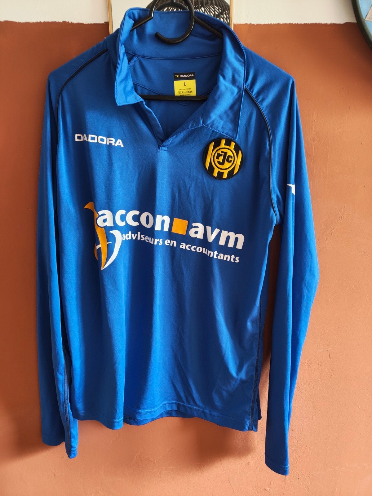Roda JC shirt 2010 2011 longsleeve maat L, Maat 52/54 (L), Blauw, Ophalen of Verzenden, Zo goed als nieuw