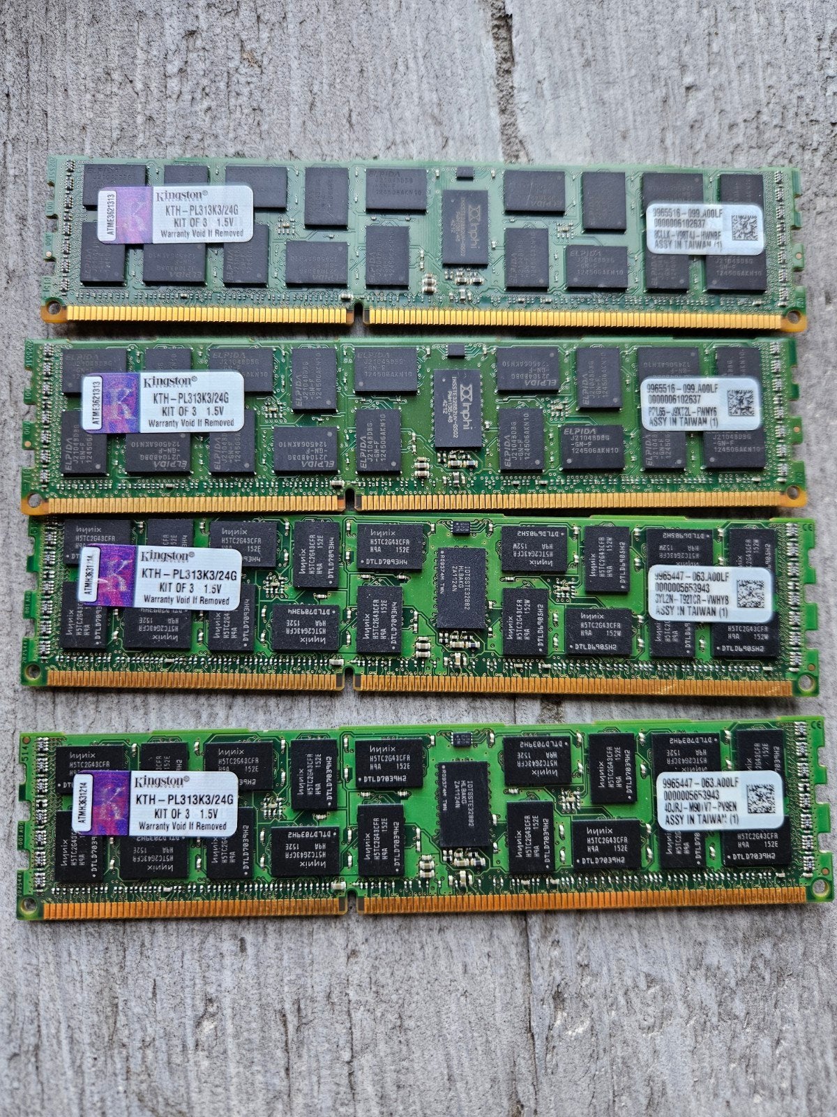 Kingston KTH-PL313K3/24G DDR3 RAM Geheugen (3x 8GB), Computers en Software, Gebruikt, Server, 8 GB, DDR3