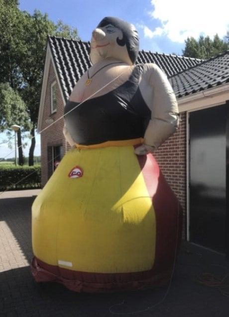 Grote Sarah pop zwaar PVC - 4 meter hoog, Ophalen, Gebruikt, Feestartikel, Abraham of Sarah