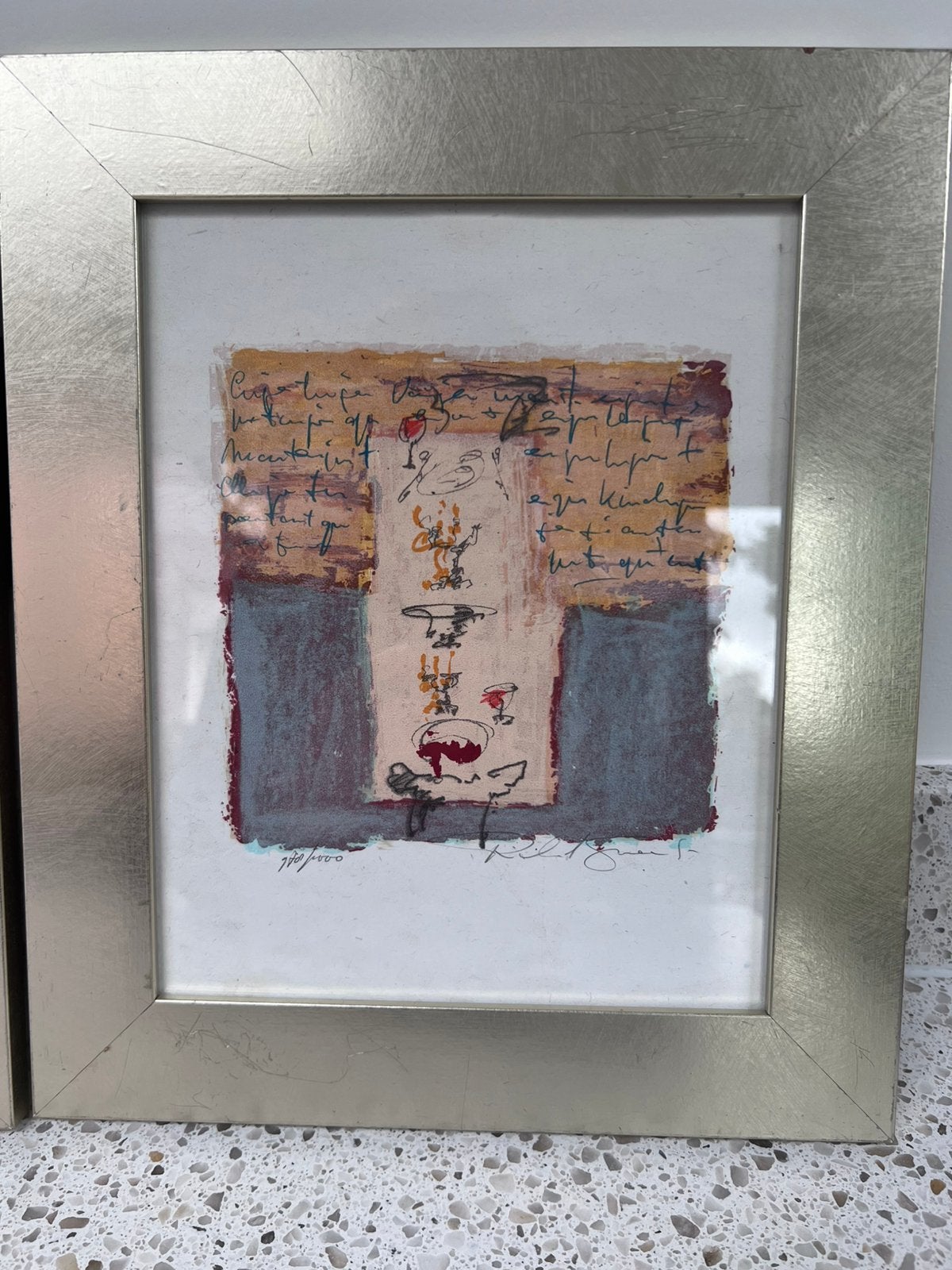 Zeefdruk Richards Smeets 27 x 42 cm, Antiek en Kunst, Ophalen of Verzenden