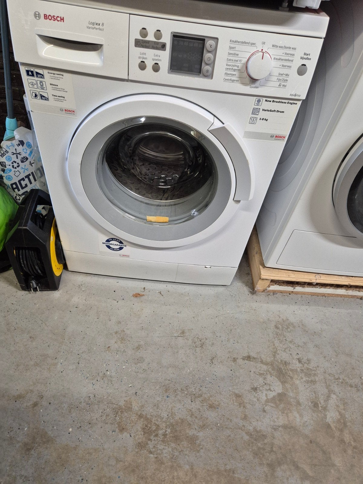 Bosch Logixx 8 VarioPerfect Wasmachine - Lekkende Mond, Ophalen, 1200 tot 1600 toeren, Gebruikt, 8 tot 10 kg