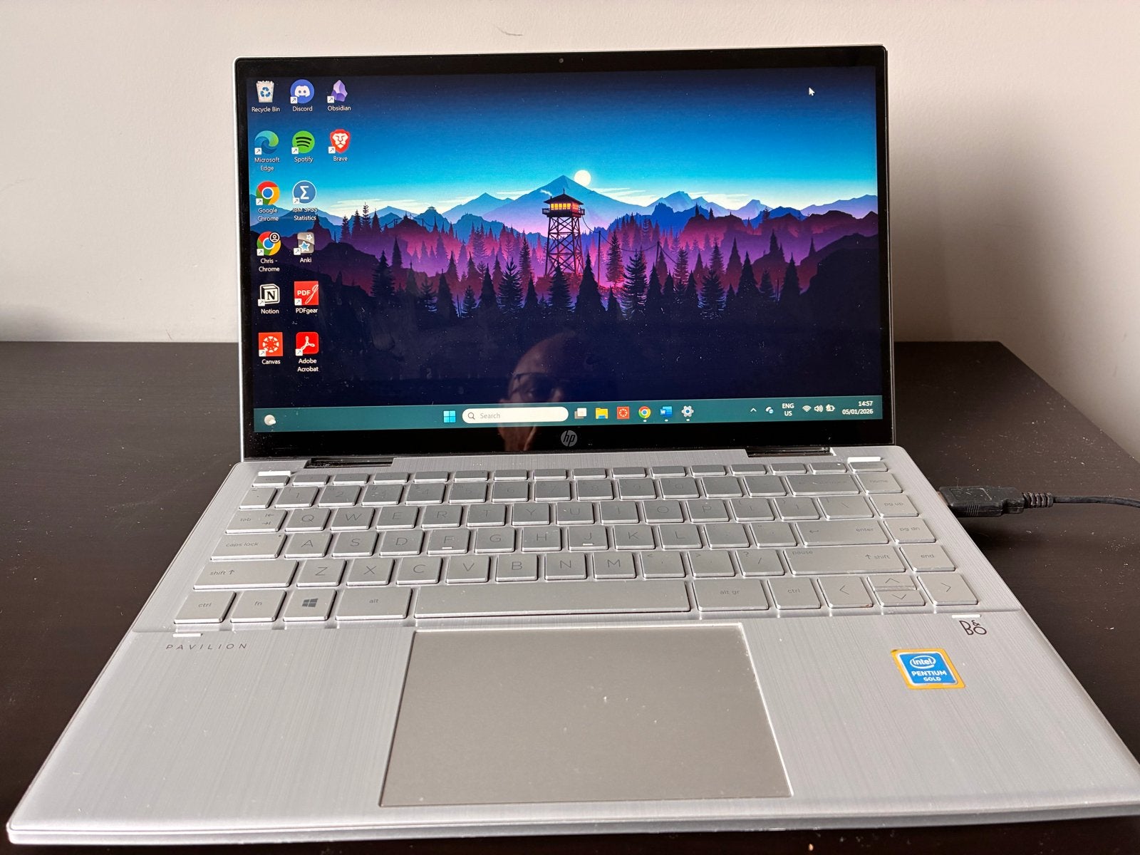 HP Pavilion x360 Convertible 14-dy0xxx - Intel Pentium Gold, Computers en Software, Windows Laptops, 2 tot 3 Ghz, Qwerty, Ophalen of Verzenden