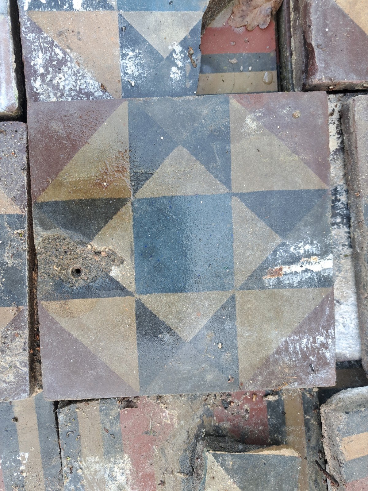 Antieke kasteel tegels, Ophalen of Verzenden