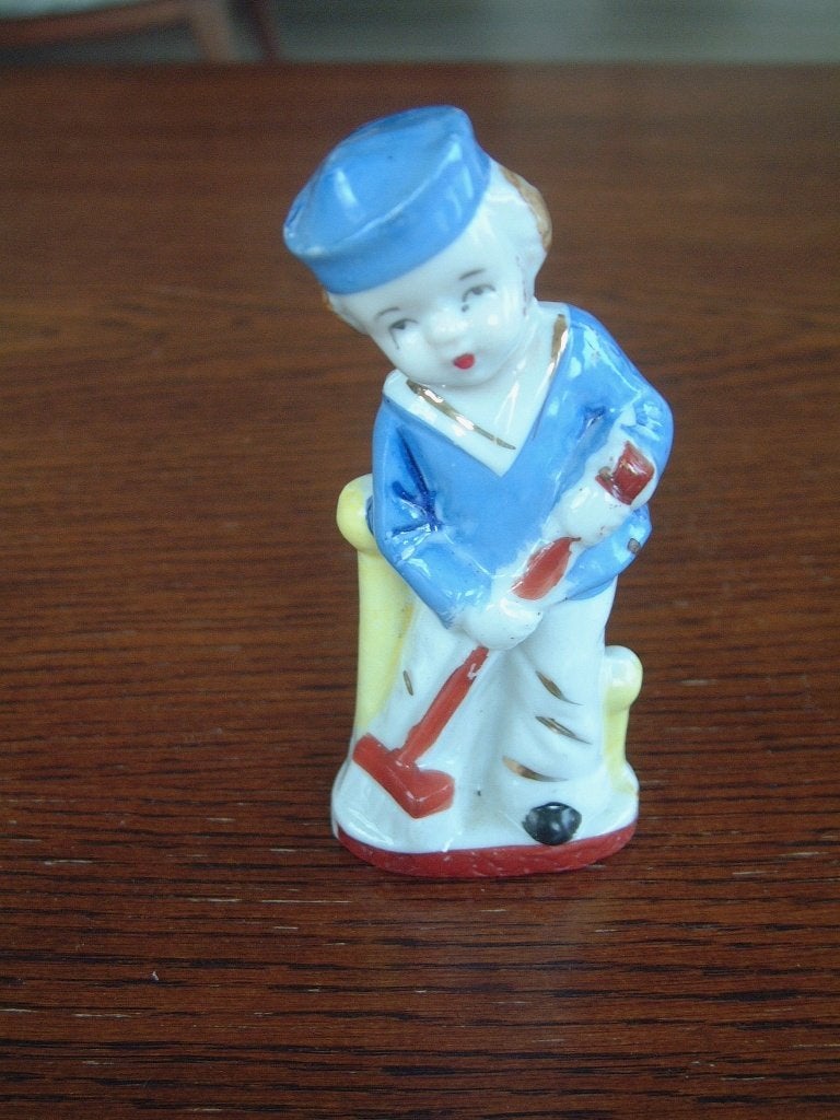 Mooi gaaf antiek beeldje matroos, Verzamelen, Ophalen of Verzenden, Zo goed als nieuw, Mens