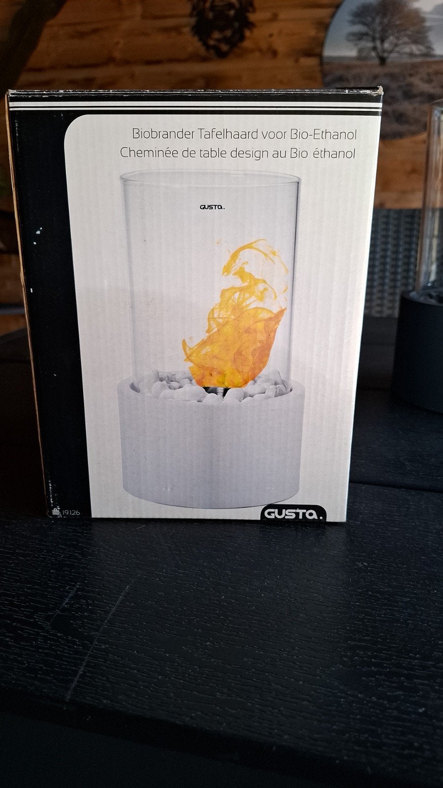 Gusto tafelbrander wit - Nieuw in doos, Ophalen, Nieuw, Vrijstaande haard, Gelhaard