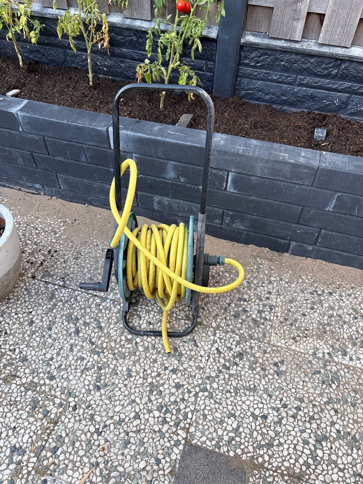 Parkside Tuinslanghaspel met slang, Ophalen, Gebruikt, Tuinslanghaspel