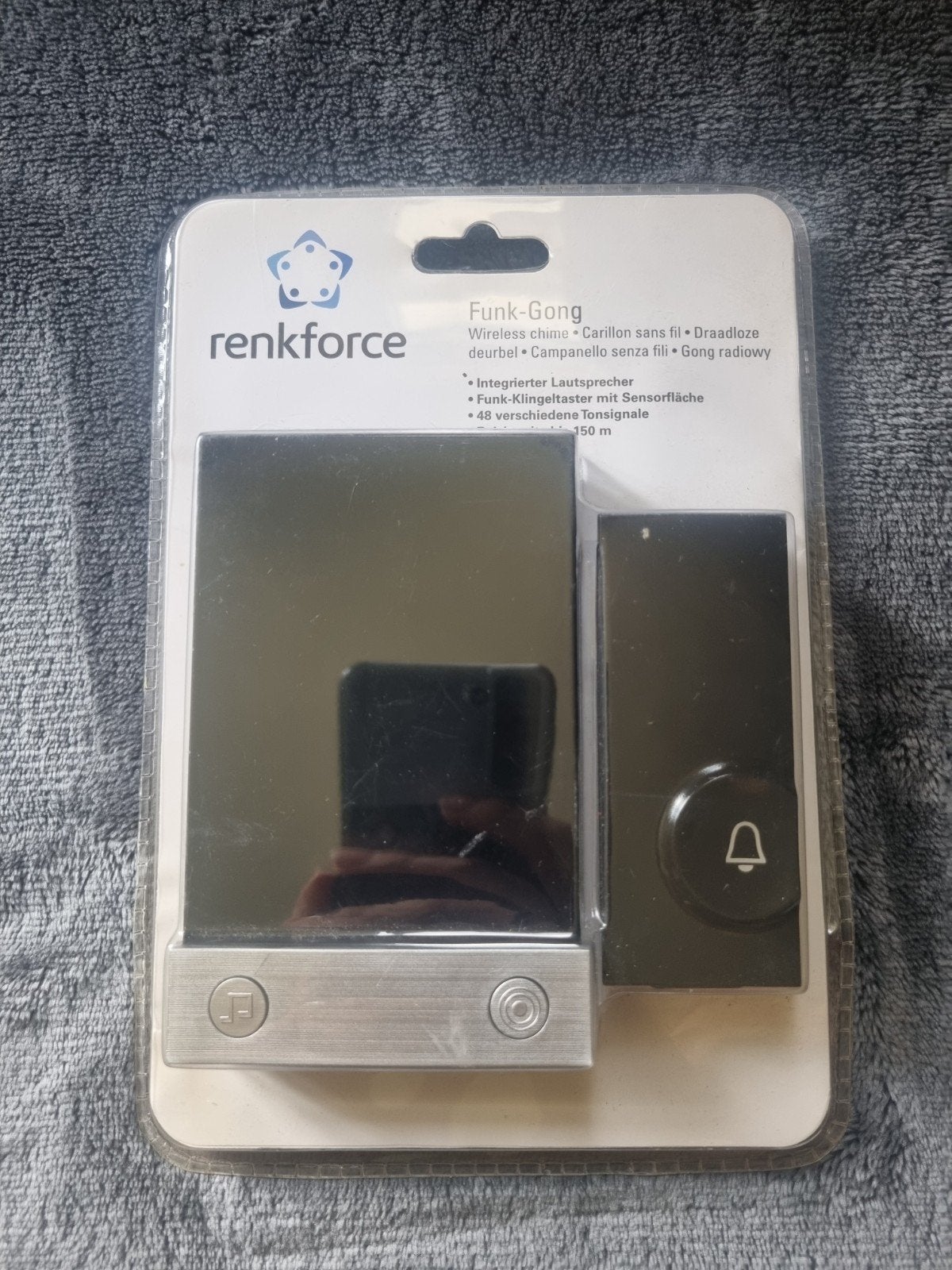 Renkforce Funk-Gong Draadloze Deurbel - Nieuw in verpakking, Ophalen of Verzenden, Nieuw, Draadloos