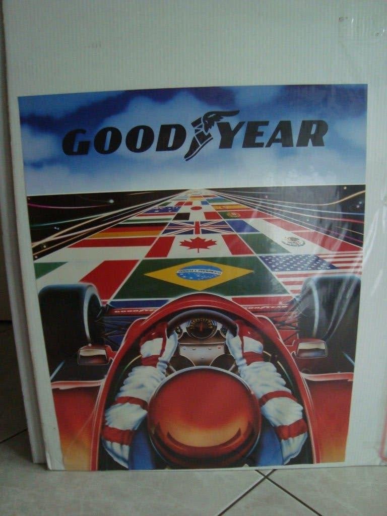 Good year poster nieuw 72-56 cm, Verzamelen, Ophalen of Verzenden, Nieuw, Auto's