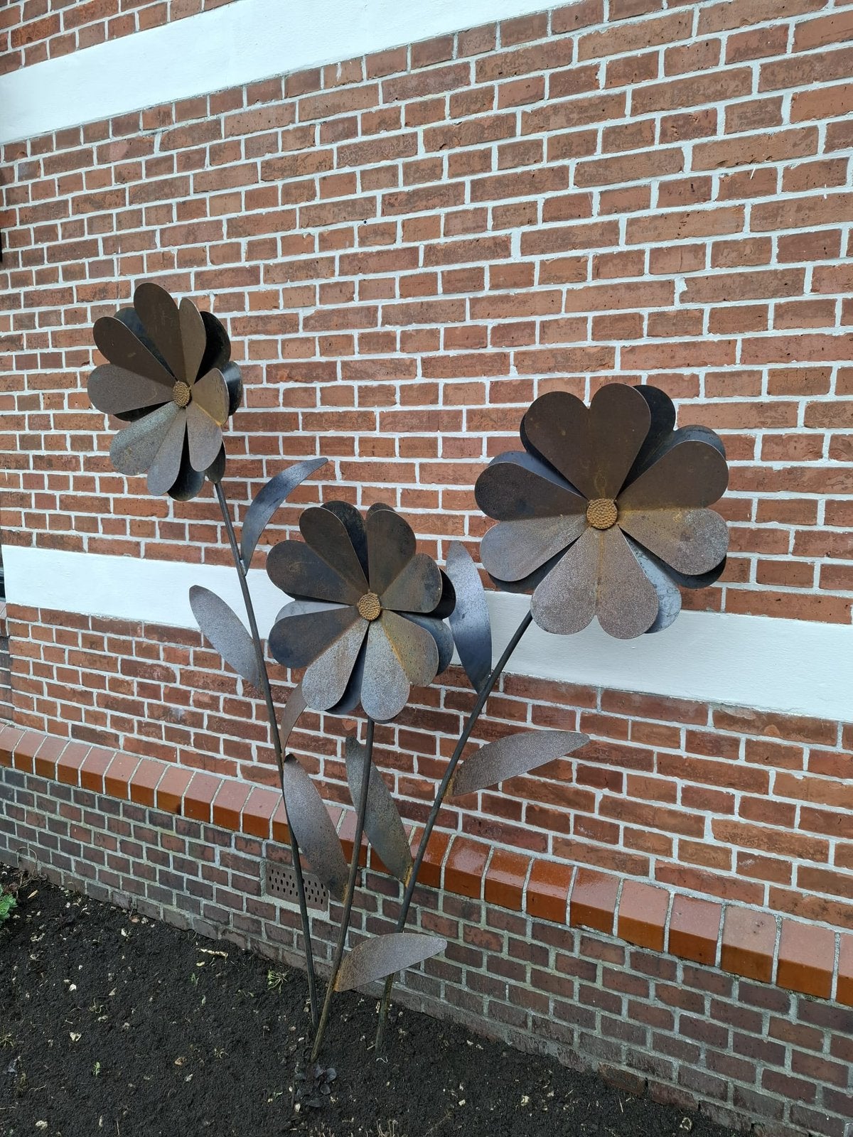 Stalen handgemaakte bloemen,€ 75 per stuk, Ophalen, Nieuw, Blijham, Ottoboven@gmail.com