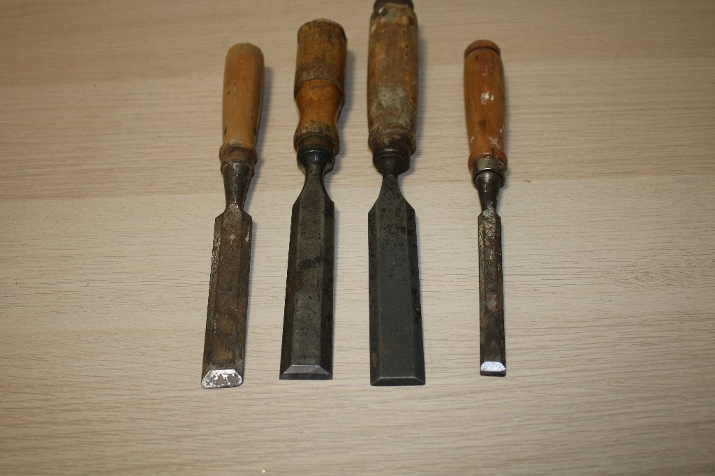 Set van 4 beitels: Beitels Eskilstuna, Kirschen en merkloos, Ophalen of Verzenden
