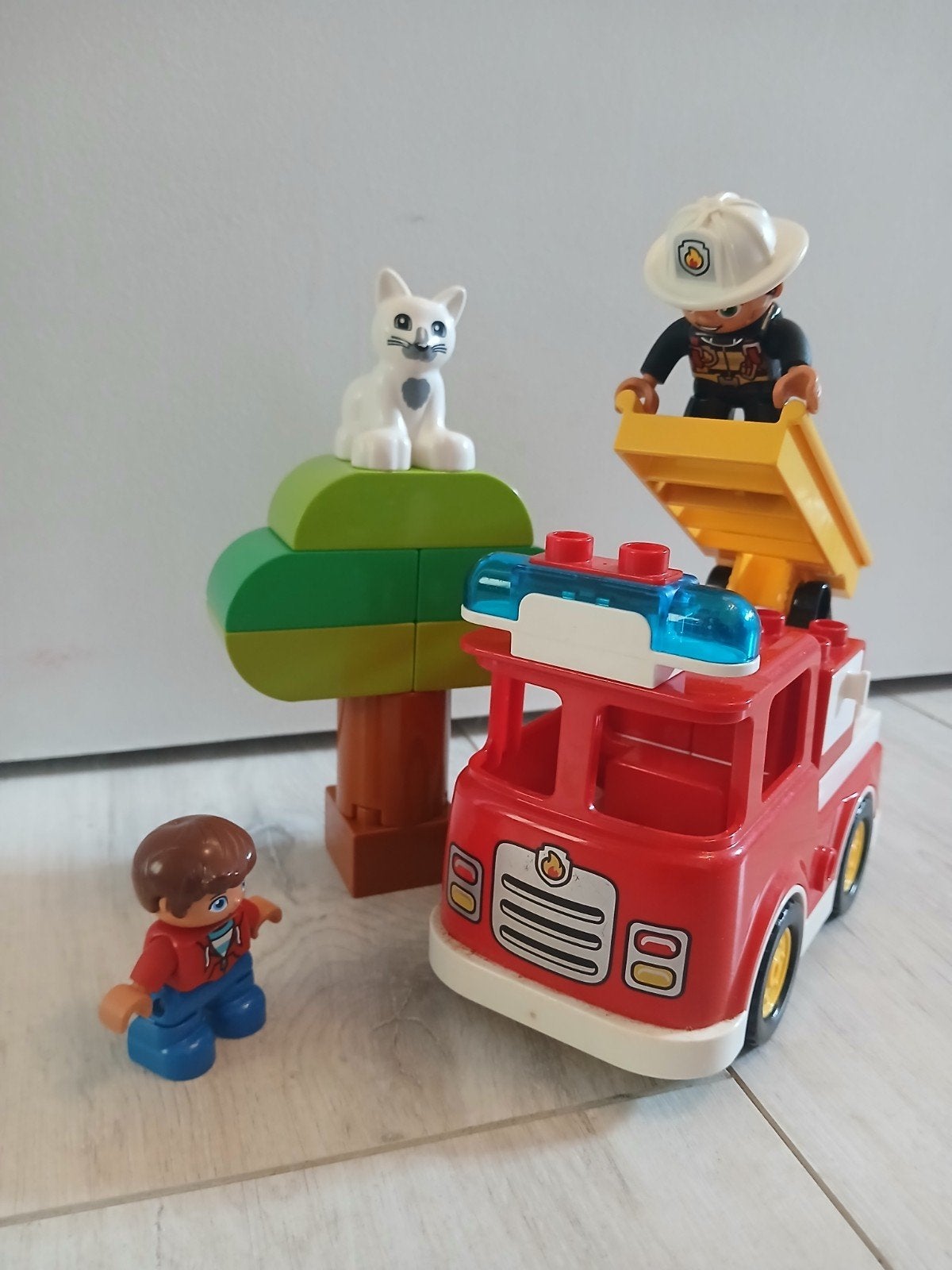 Lego Duplo Brandweerauto met geluid en licht (compleet), Ophalen of Verzenden