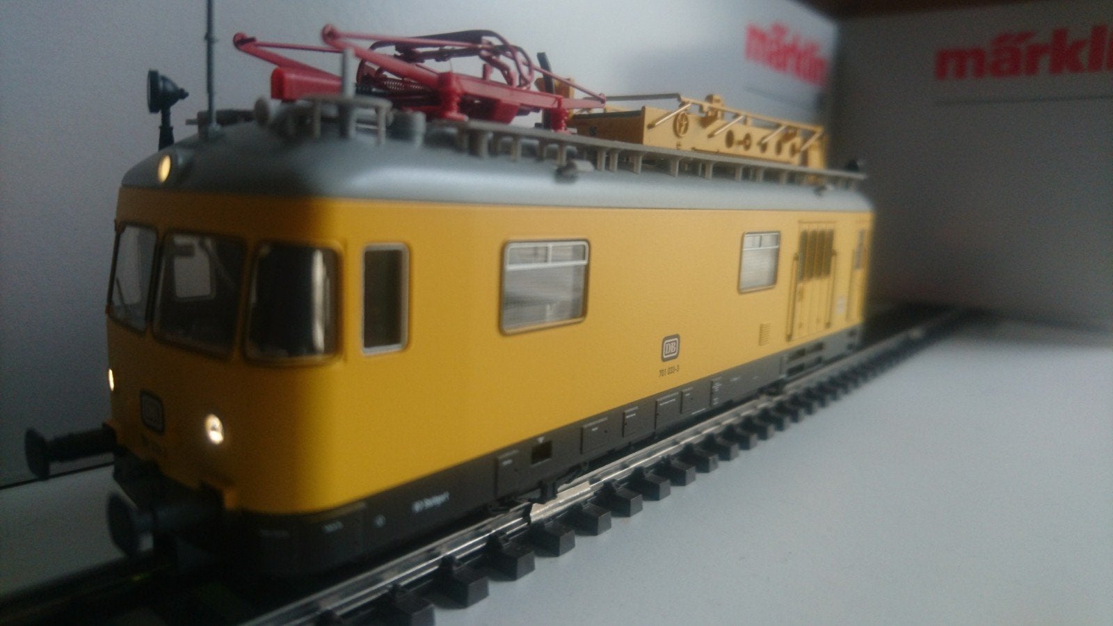 Marklin - Bovenleidinginspectiewagen DB - Mfx+Geluid+Sinus, Ophalen, Wisselstroom, Locomotief, Zo goed als nieuw